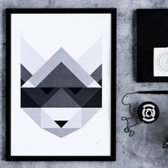 Poster Raccoon Paintings and prints (Silke Bonde)