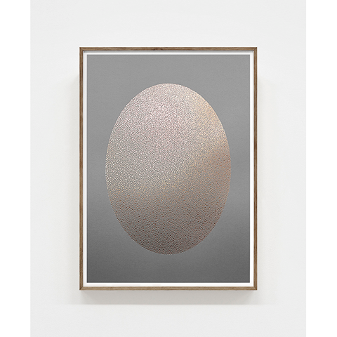 Eclipse Grey and Gold Art Print